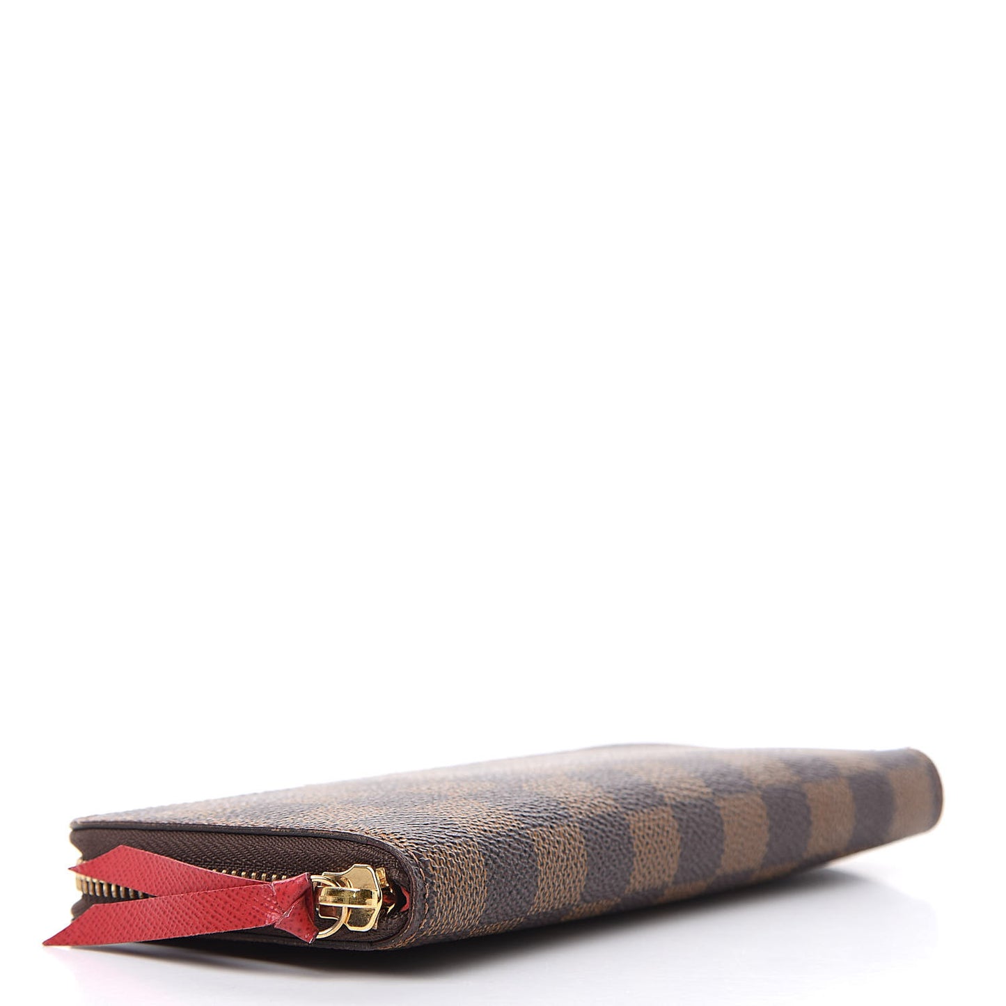Damier Ebene Clemence Wallet Cherry