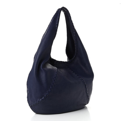 Bottega Veneta Cervo Deerskin Large Hobo Denim 2 of 4