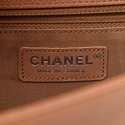Chanel Caviar Quilted New Medium Boy Flap Camel 6 of 12