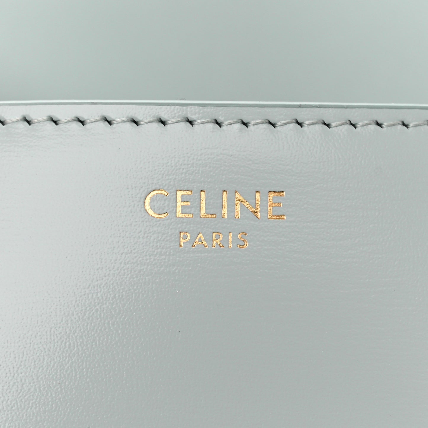 Shiny Calfskin Triomphe Shoulder Bag Soft Blue