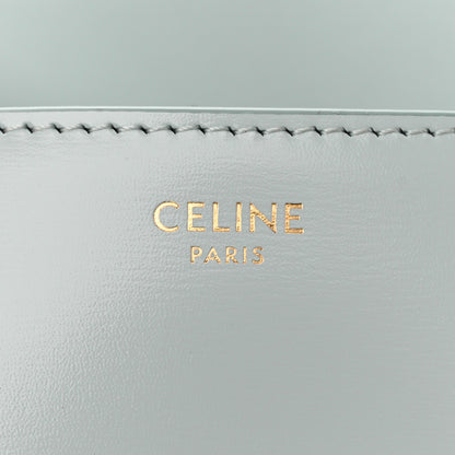 Celine Shiny Calfskin Triomphe Shoulder Bag Soft Blue 6 of 11