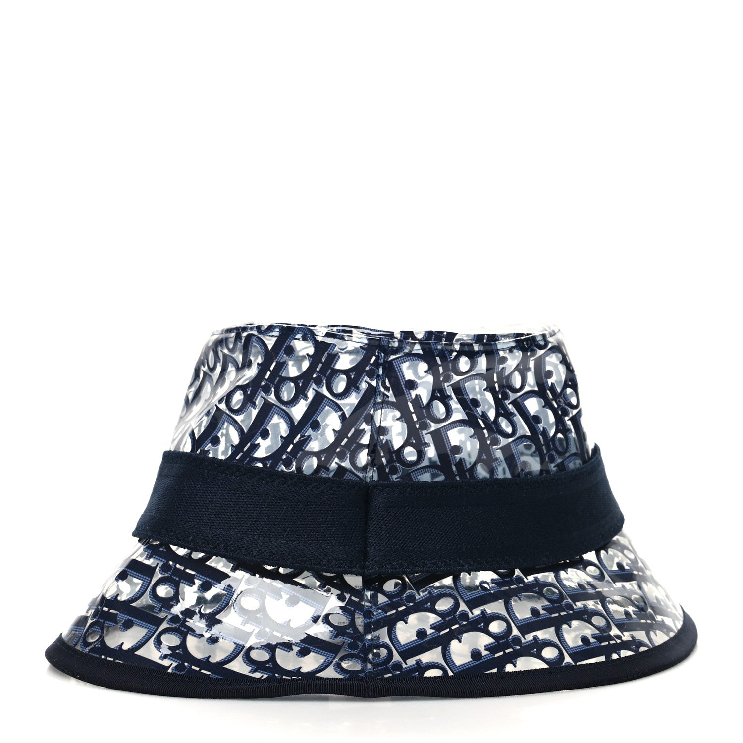 Christian Dior PVC Oblique Bob French Bucket Hat 58 Bleu 4 of 7