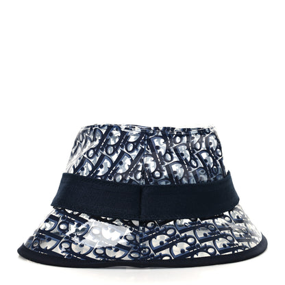 Christian Dior PVC Oblique Bob French Bucket Hat 58 Bleu 4 of 7