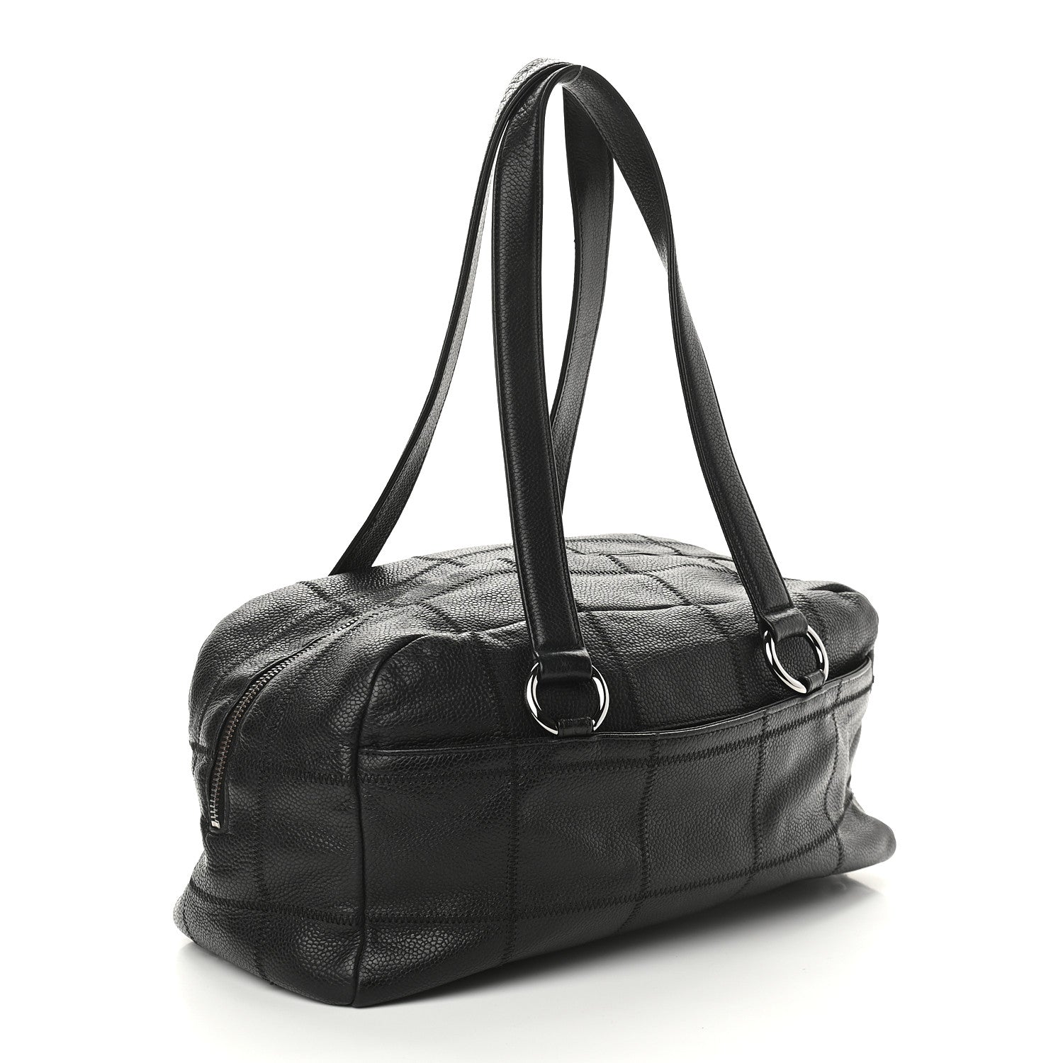 Chanel Caviar Square Stitched Tote Black 2 of 8