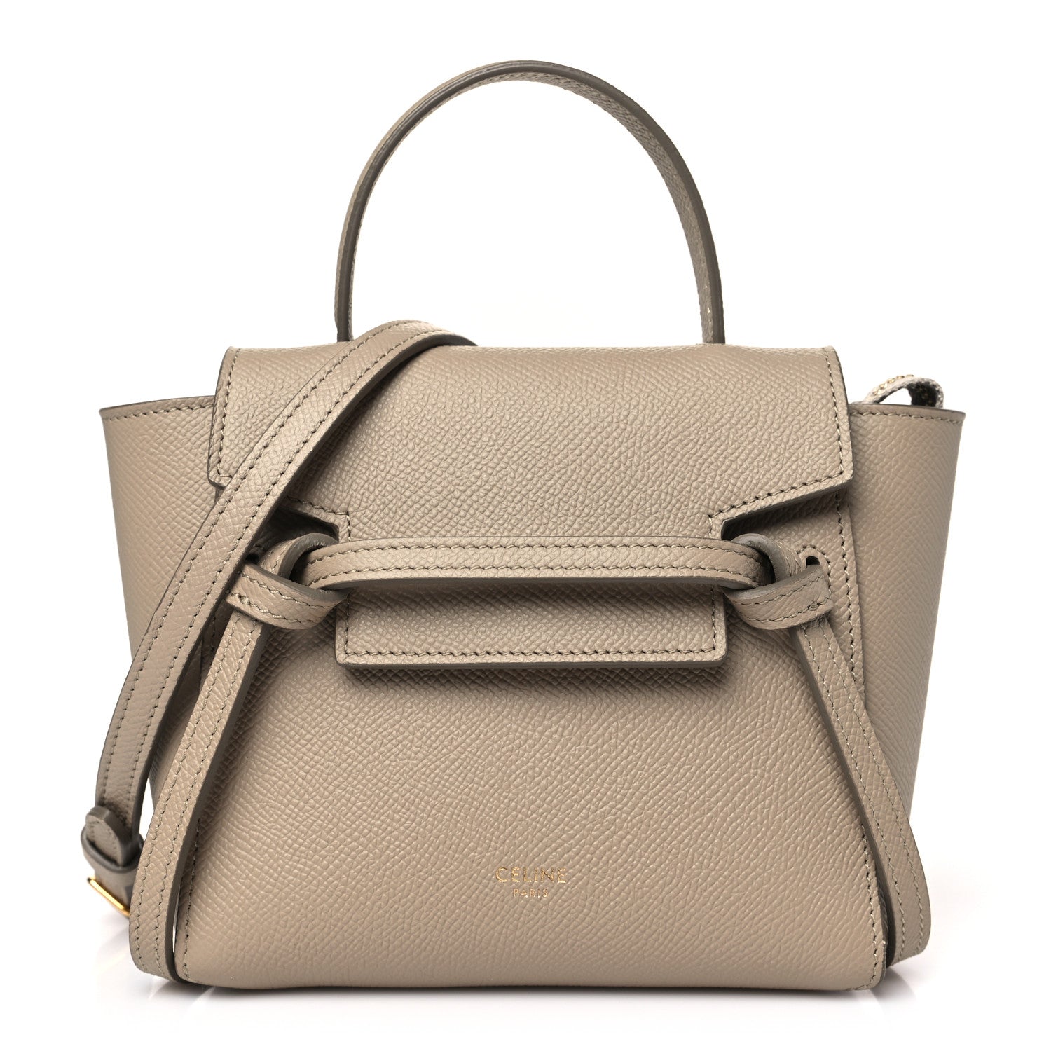 Celine Grained Calfskin Pico Belt Bag Light Taupe 1 of 9