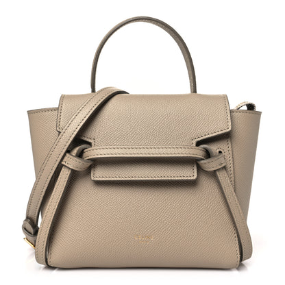 Celine Grained Calfskin Pico Belt Bag Light Taupe 1 of 9