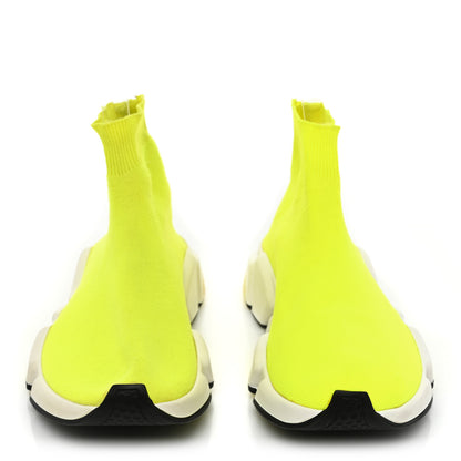 Balenciaga Nylon Knit Womens BB Speed Sneakers 36 Jaune Fluo 2 of 9