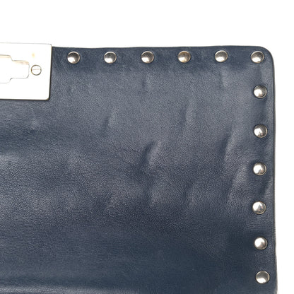 Valentino Garavani Nappa Medium Rockstud Spike Shoulder Bag Marine 7 of 10