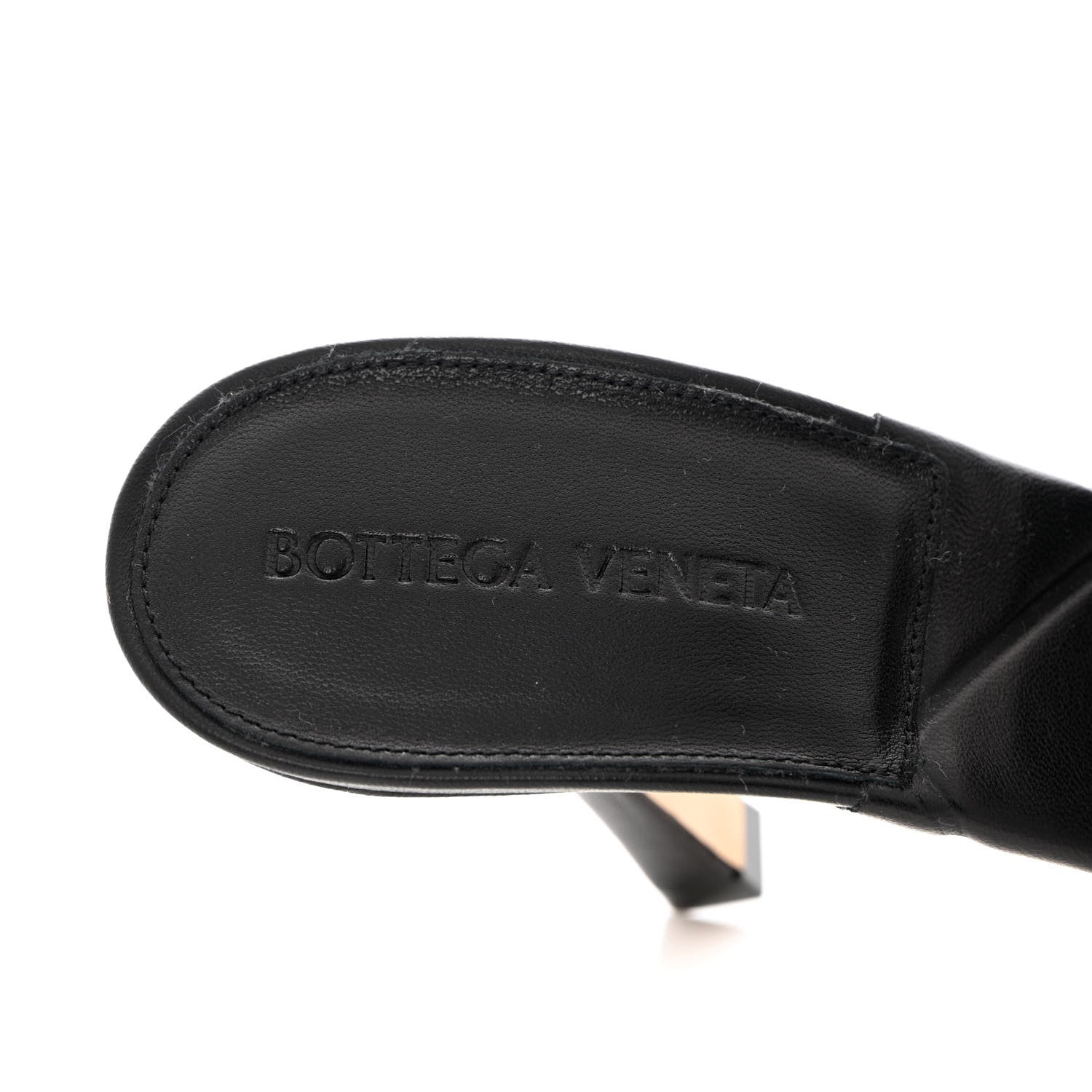 Bottega Veneta Nappa Quilted Rubber Lido Mule Sandals 37.5 Black 6 of 7