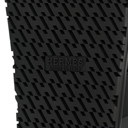 Hermes Calfskin Mens Chypre Sandals 43 Black 7 of 12