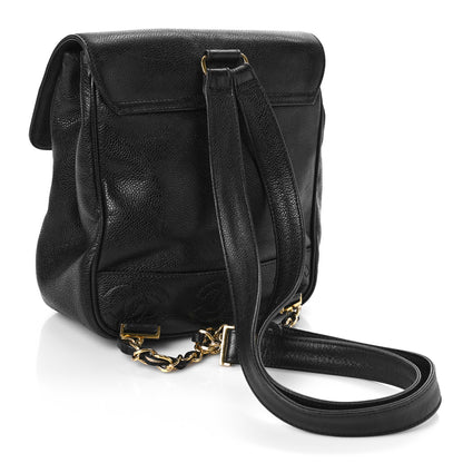 Chanel Caviar CC Backpack Black 3 of 9
