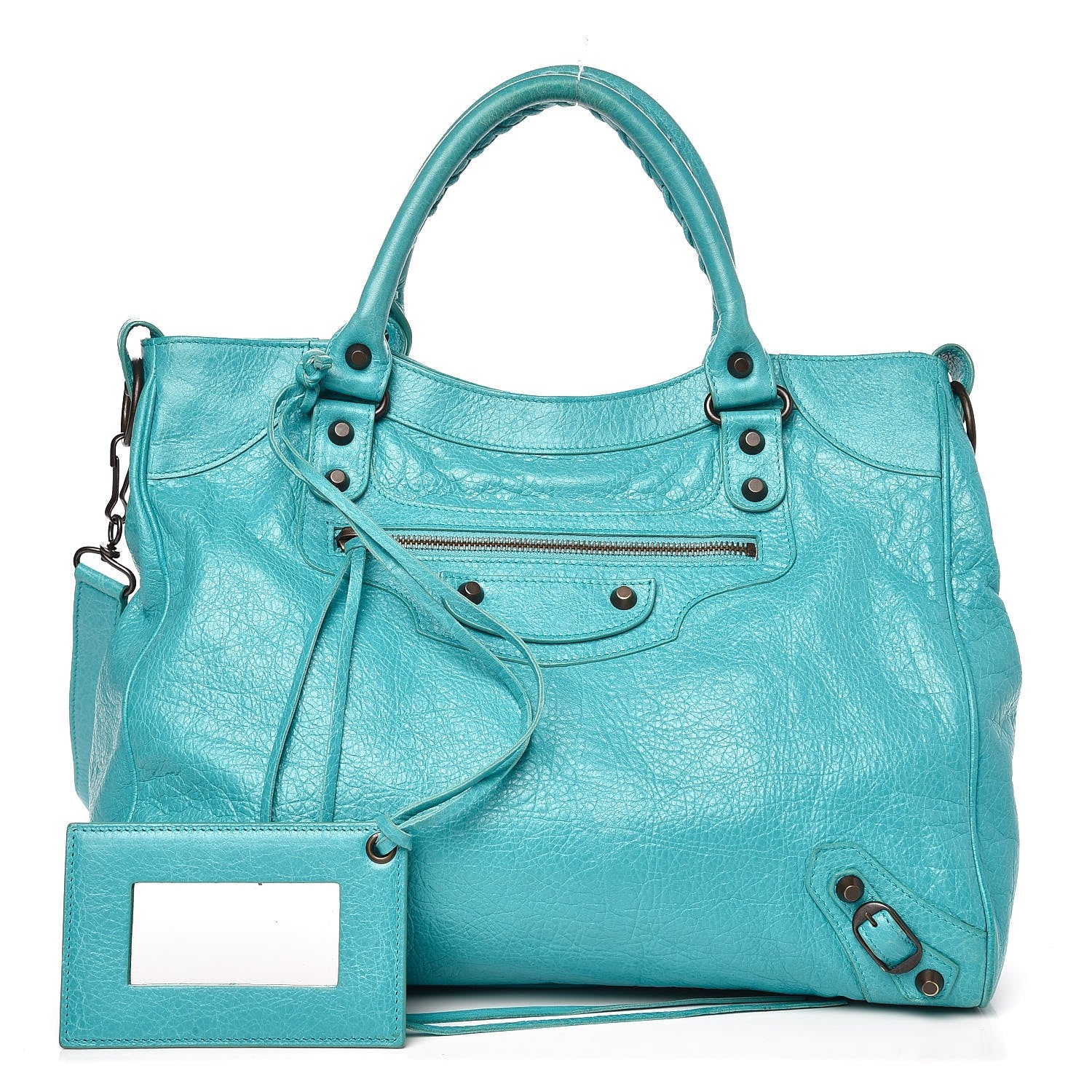 Balenciaga Agneau Classic Hardware Velo Bleu Tropical 1 of 7