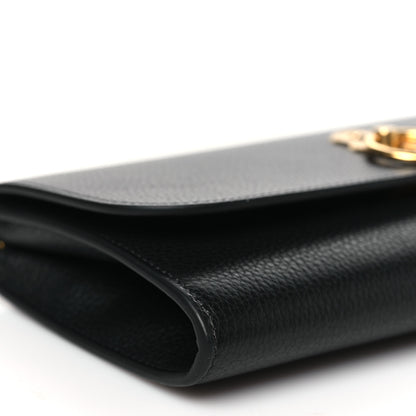 Mulberry Small Classic Grain Amberley Convertible Clutch Black 8 of 9
