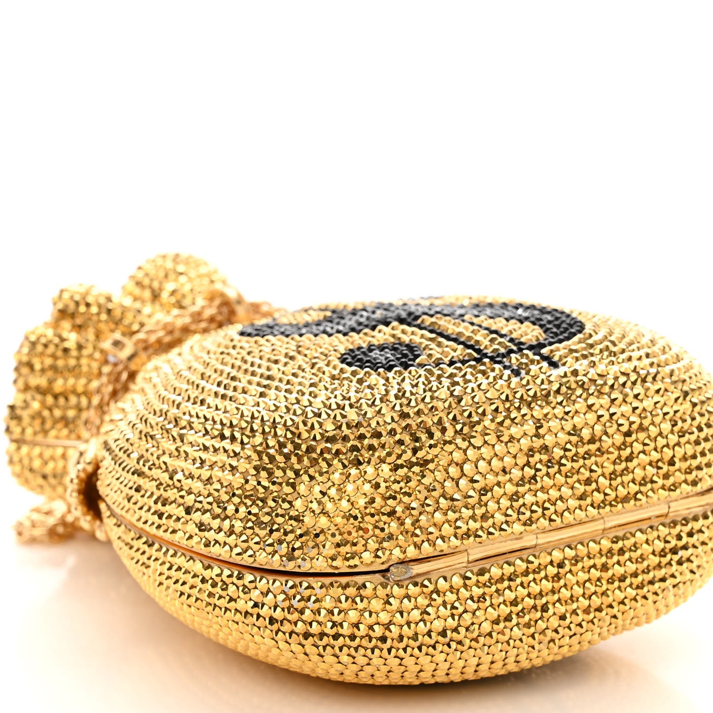 Crystal Money Bags Minaudiere Clutch Gold