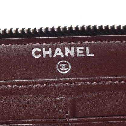 Chanel Caviar Quilted Large Gusset Zip Around Wallet Black 6 of 11