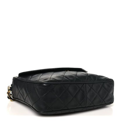 Chanel Lambskin Quilted Tassel Camera Case Navy 4 of 11