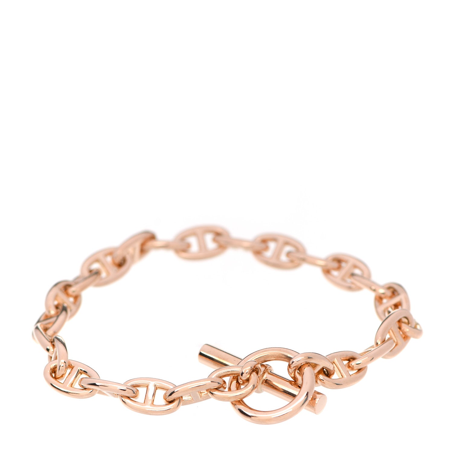 Hermes 18K Rose Gold TPM Chaine d'Ancre Bracelet 3 of 5