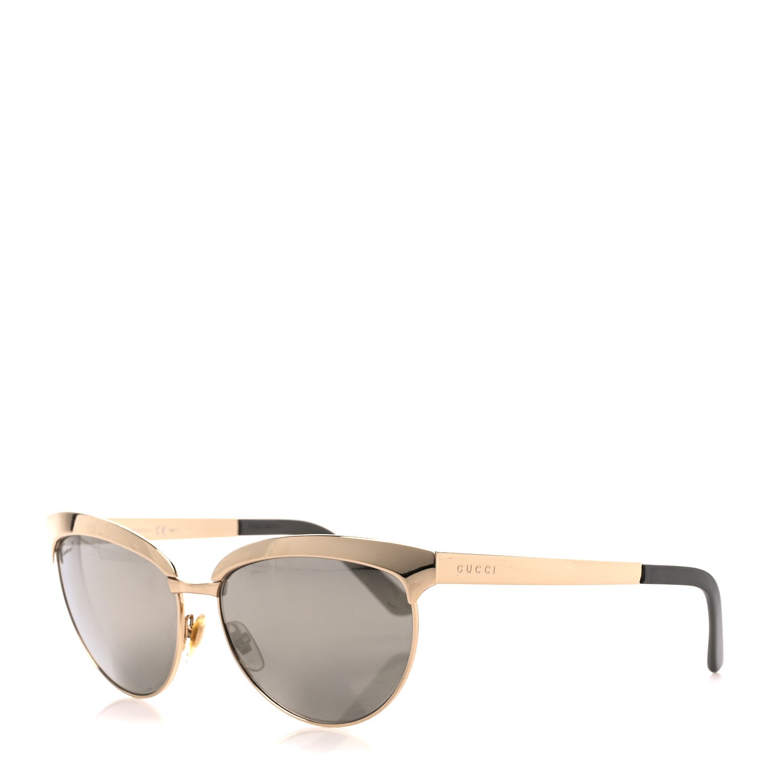 Gucci Metal Round Sunglasses GG4249/S Gold 1 of 8