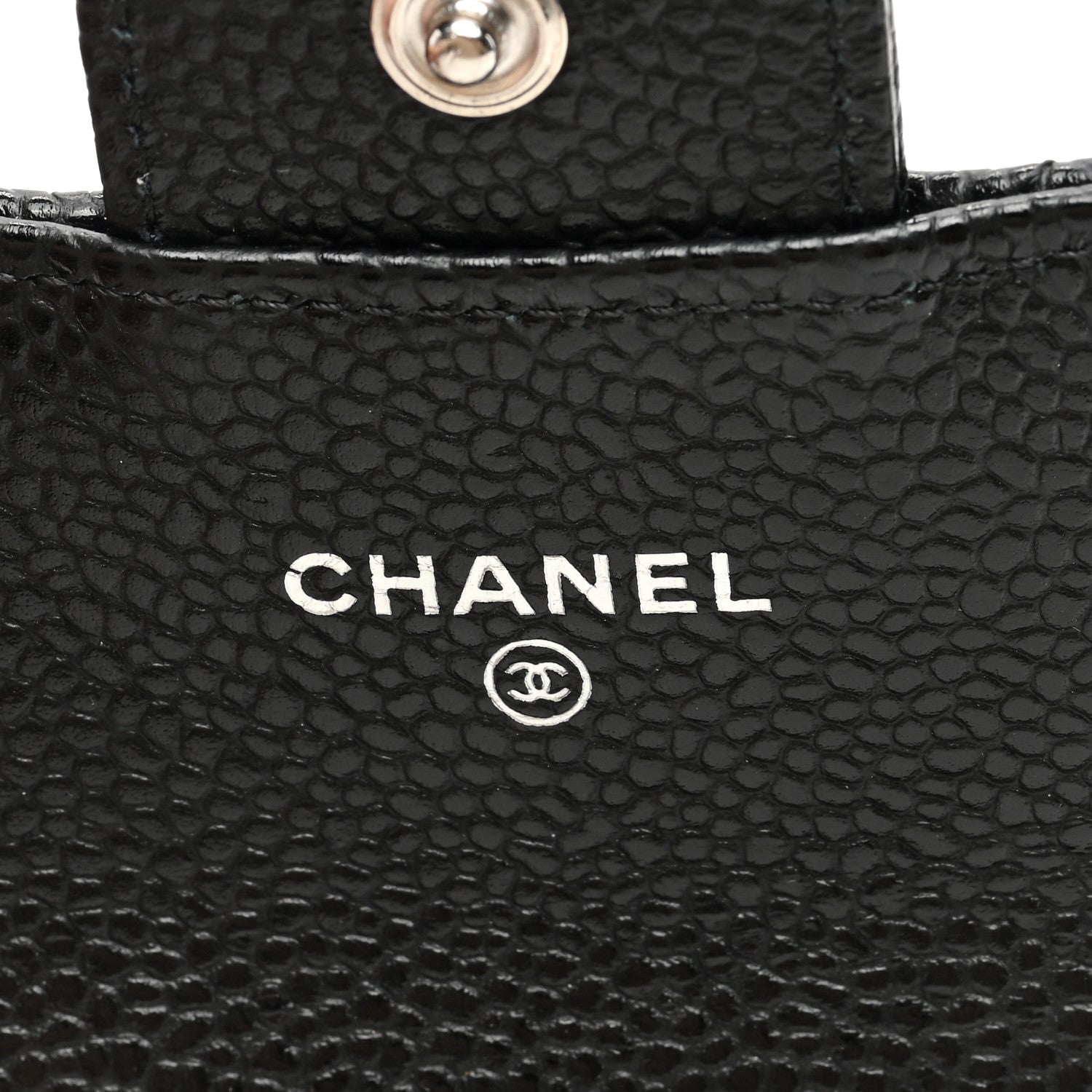 Chanel Caviar Quilted Flap Card Holder Wallet Black 6 of 7