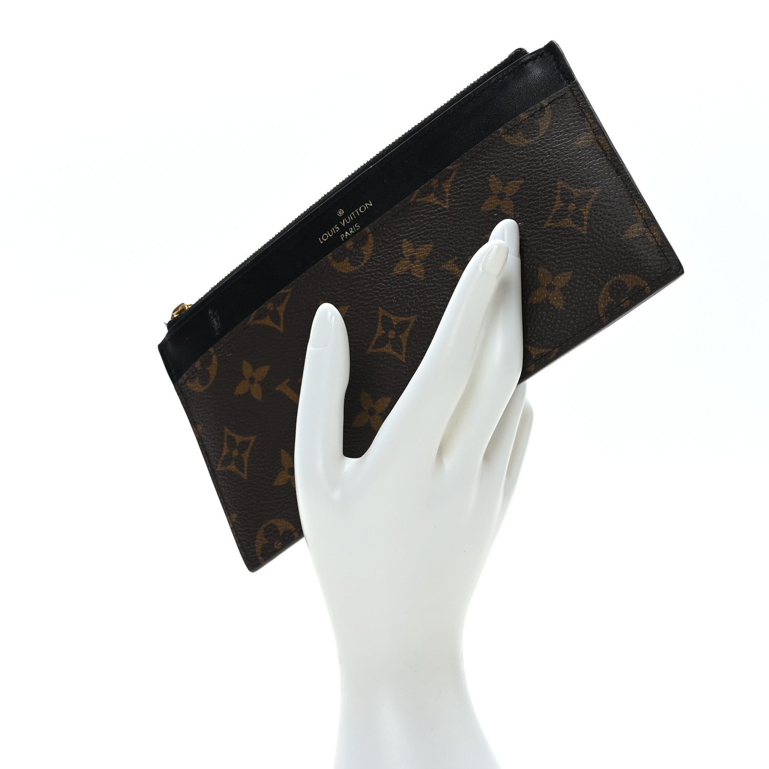Louis Vuitton Monogram Slim Purse Black 2 of 7