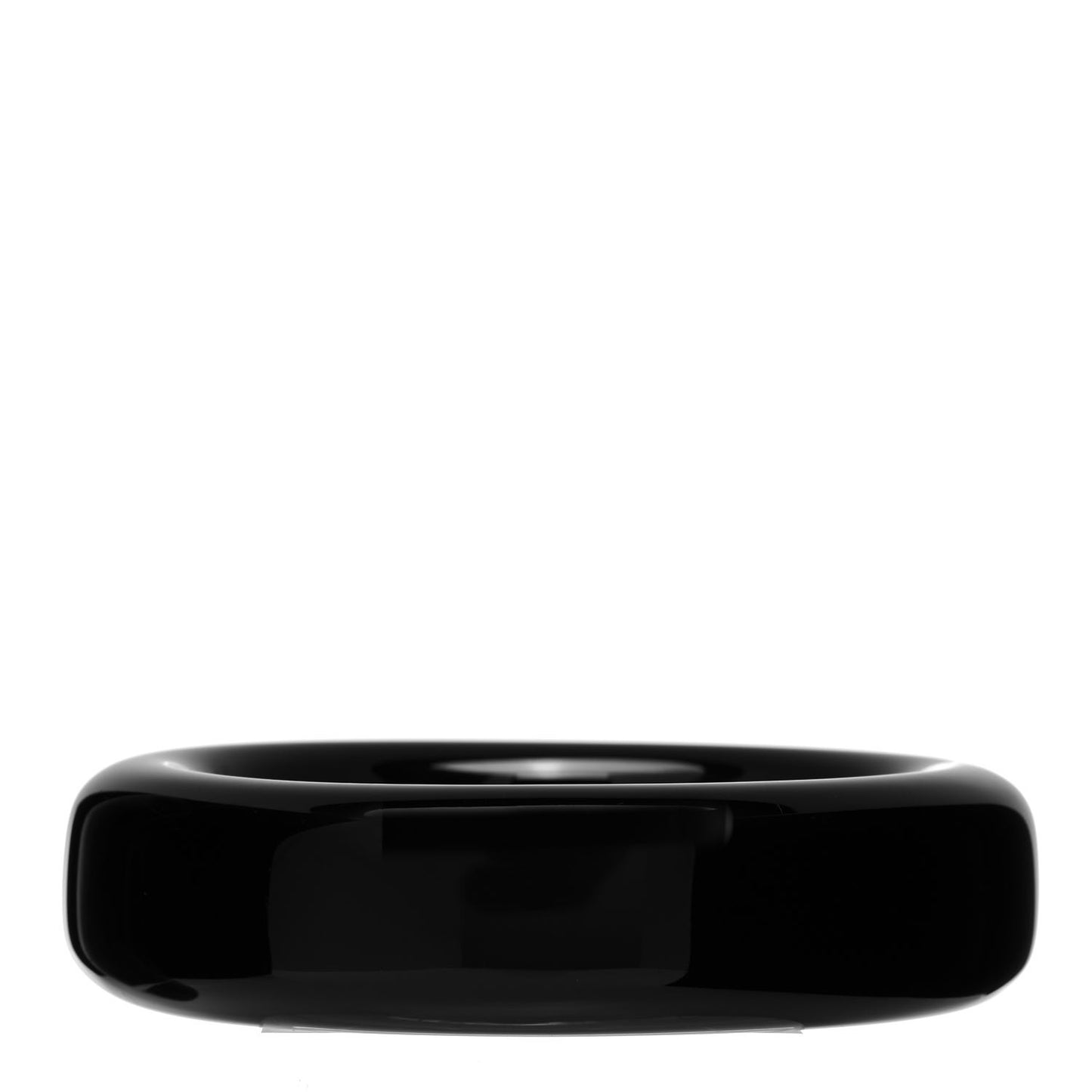 Lacquered Hardwood Paloma Picasso Doughnut Bangle Bracelet Black