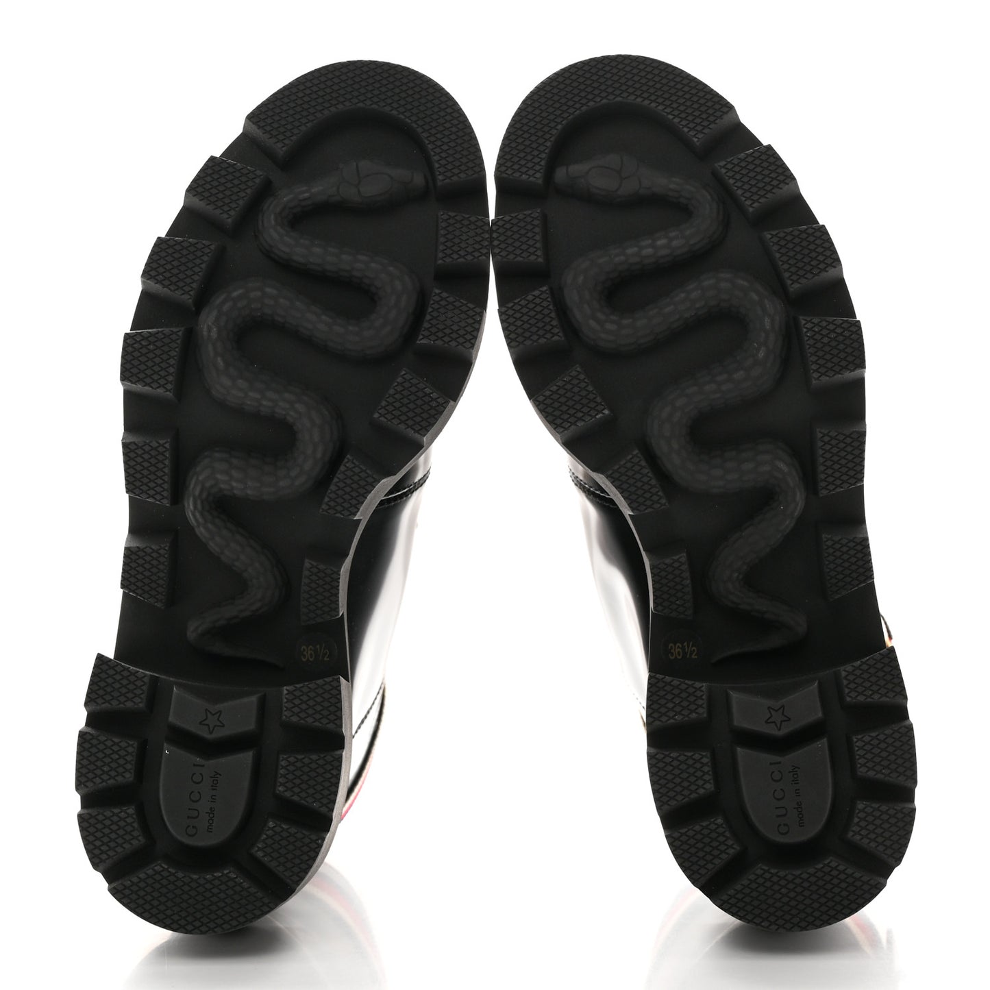 Calfskin Sylvie Web Womens Lace Up Combat Boots 36.5 Black