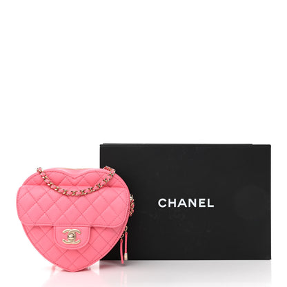 Chanel Lambskin Quilted CC In Love Heart Bag Pink 14 of 14