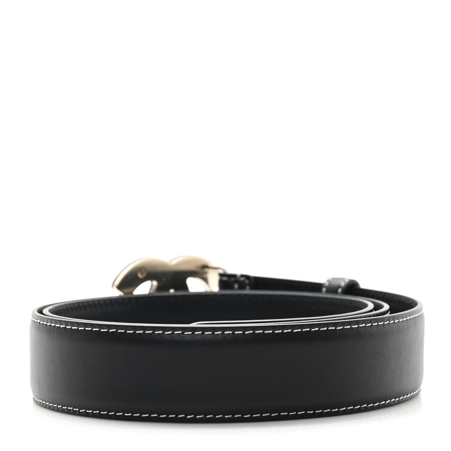 Chanel Calfskin CC Belt 85 34 Black 2 of 7