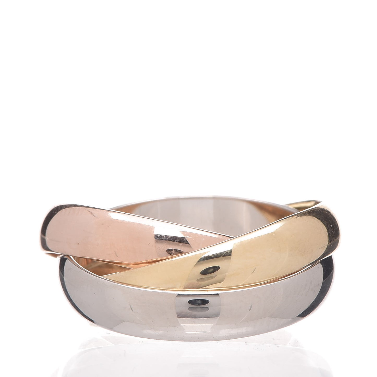 18K Pink Yellow White Gold Classic Les Must De Trinity Ring 47 4