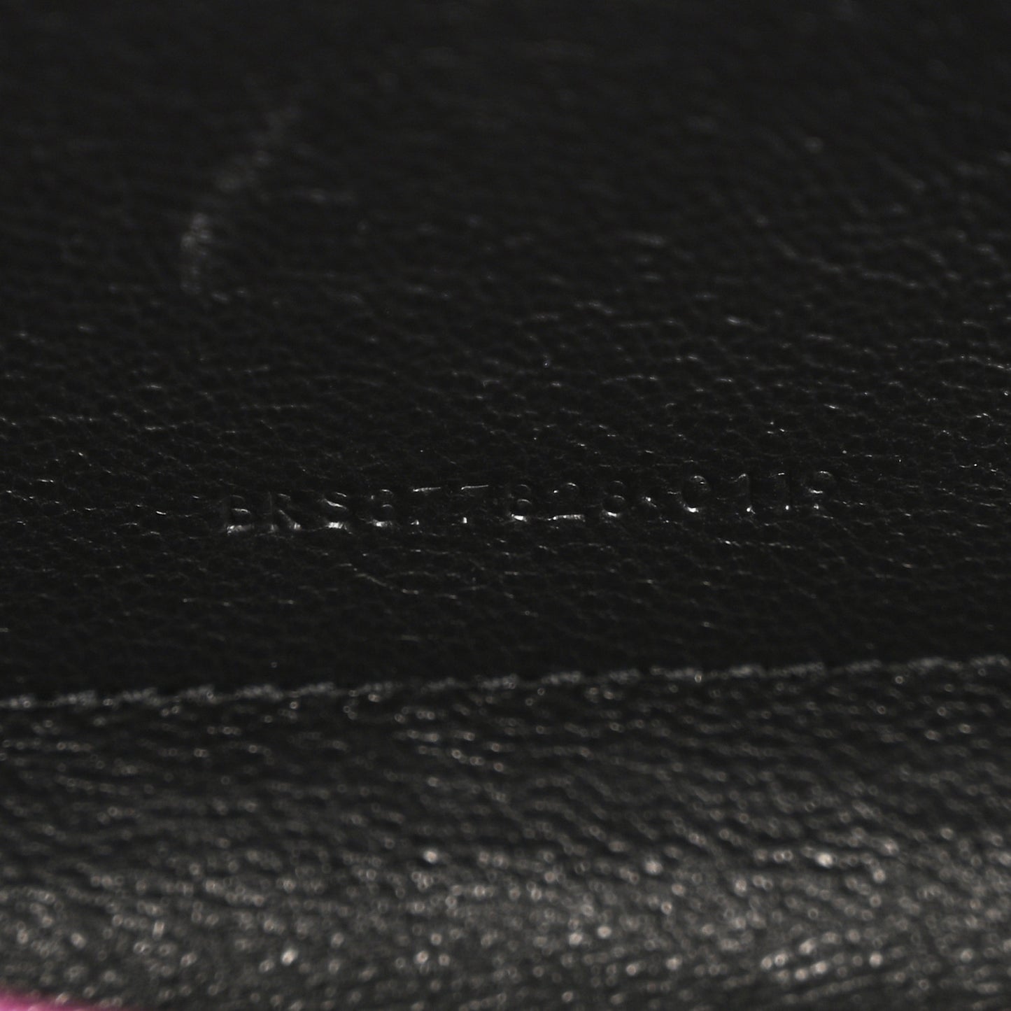 Grain De Poudre Matelasse Chevron Monogram Chain Wallet Dark Grape