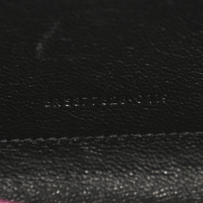Saint Laurent Grain De Poudre Matelasse Chevron Monogram Chain Wallet Dark Grape 7 of 12