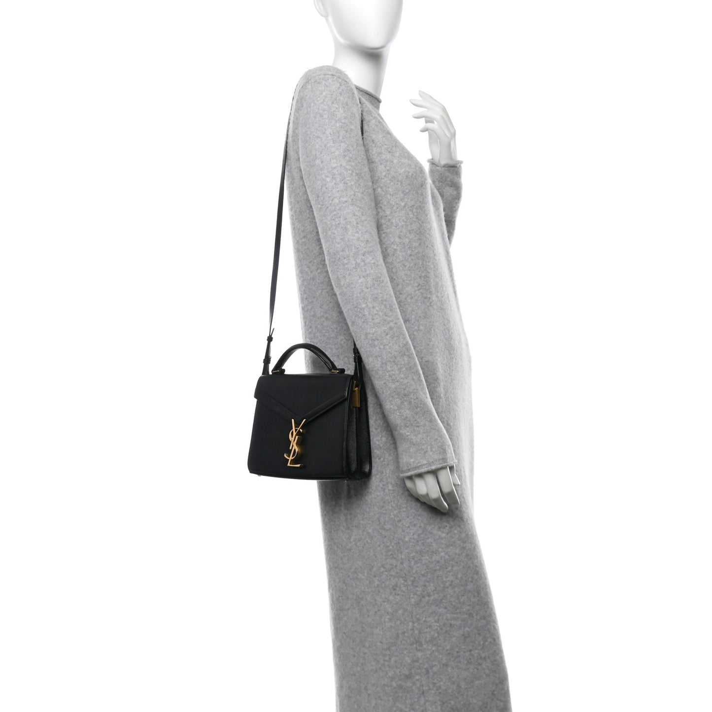 Grain de Poudre Mini Classic Monogram Cassandra Top Handle Black Rouge Legion
