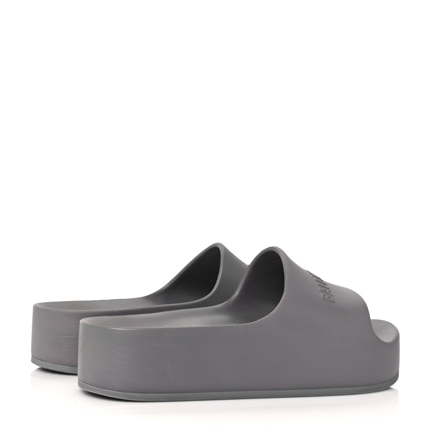 Balenciaga Rubber Womens Chunky Slide Sandals 38 Dark Grey 4 of 7