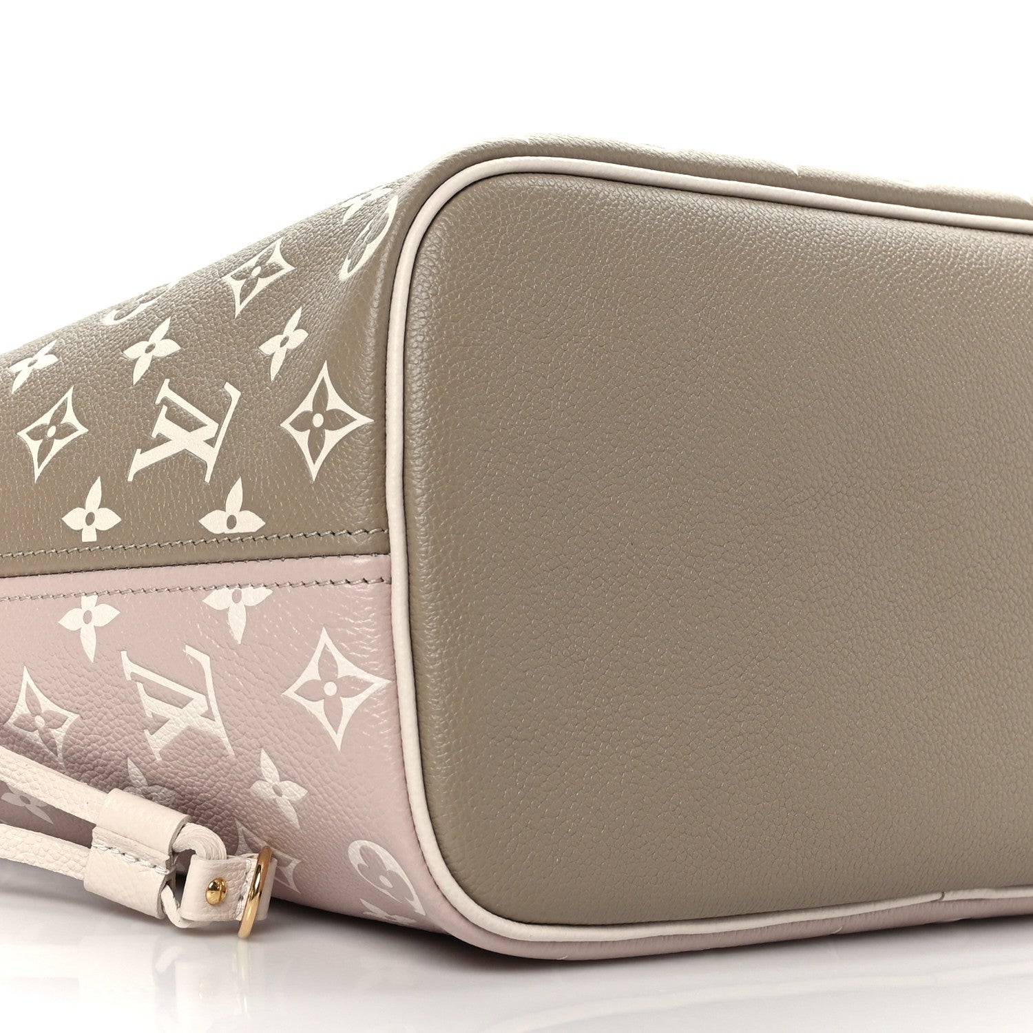 Louis Vuitton Empreinte Monogram Spring In The City Neverfull MM Kaki Beige Cream 7 of 8