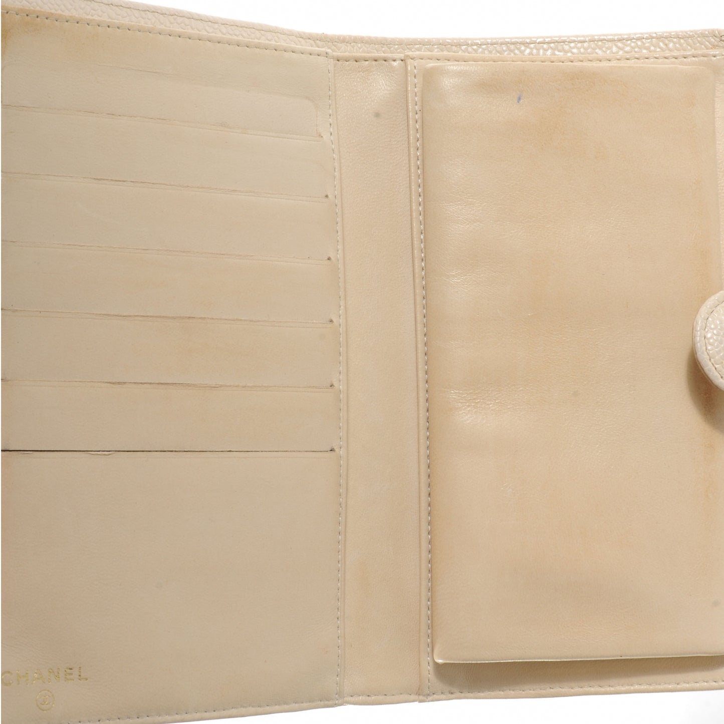 Caviar CC Wallet Beige