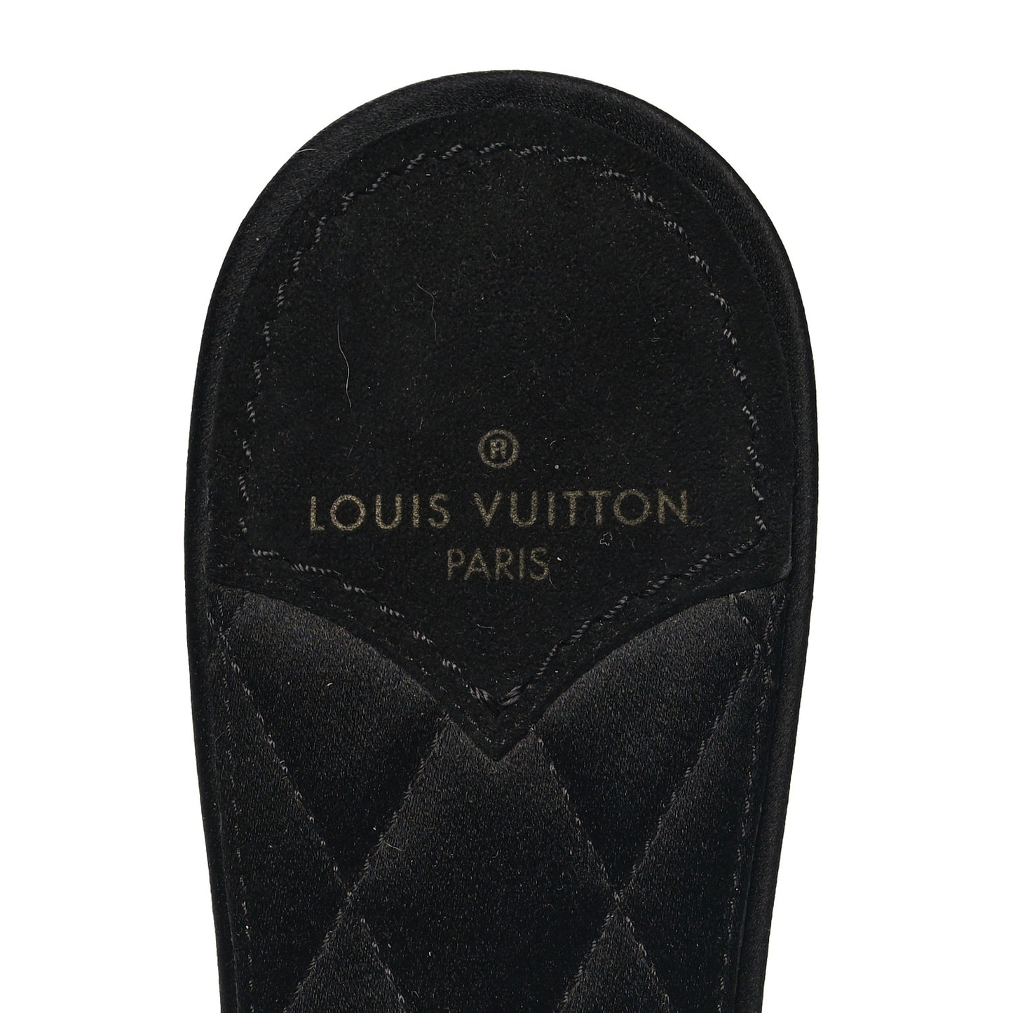 Fur Crystal LV Marilyn Mule 36 Black