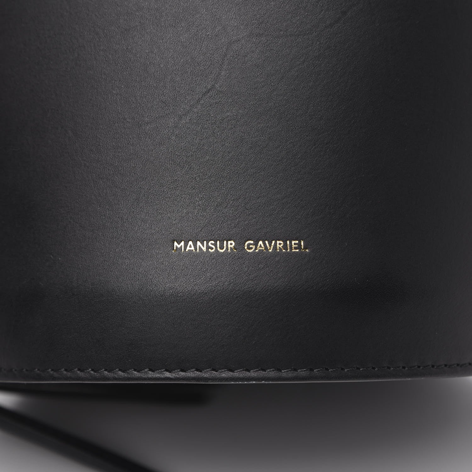 Mansur Gavriel Calfskin Fringe Bucket Bag Black 6 of 9