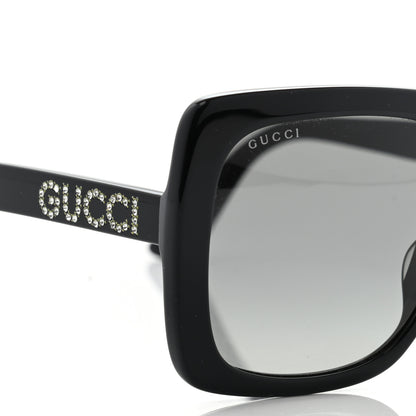 Gucci Crystal Square Frame GG Sunglasses GG0418S Black 8 of 8