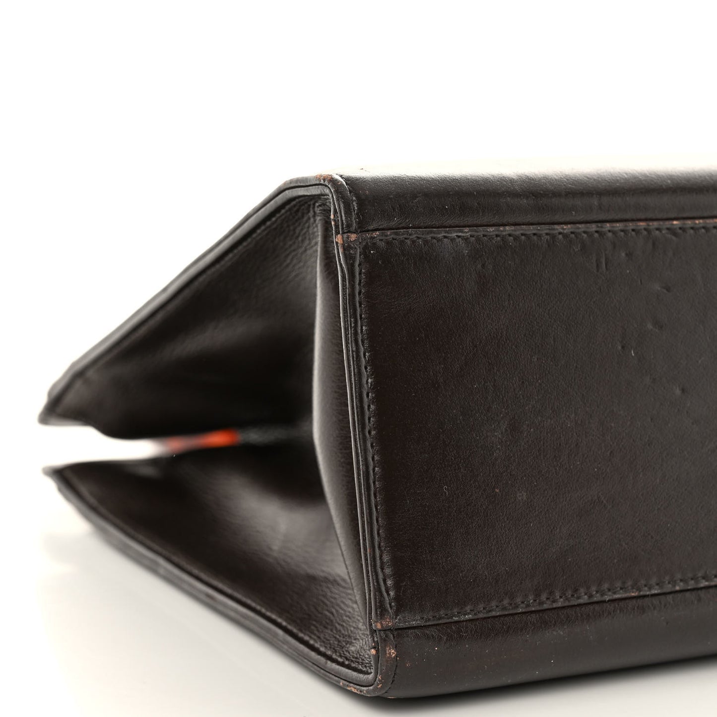 Lambskin CC Tortoise Top Handle Tote Brown