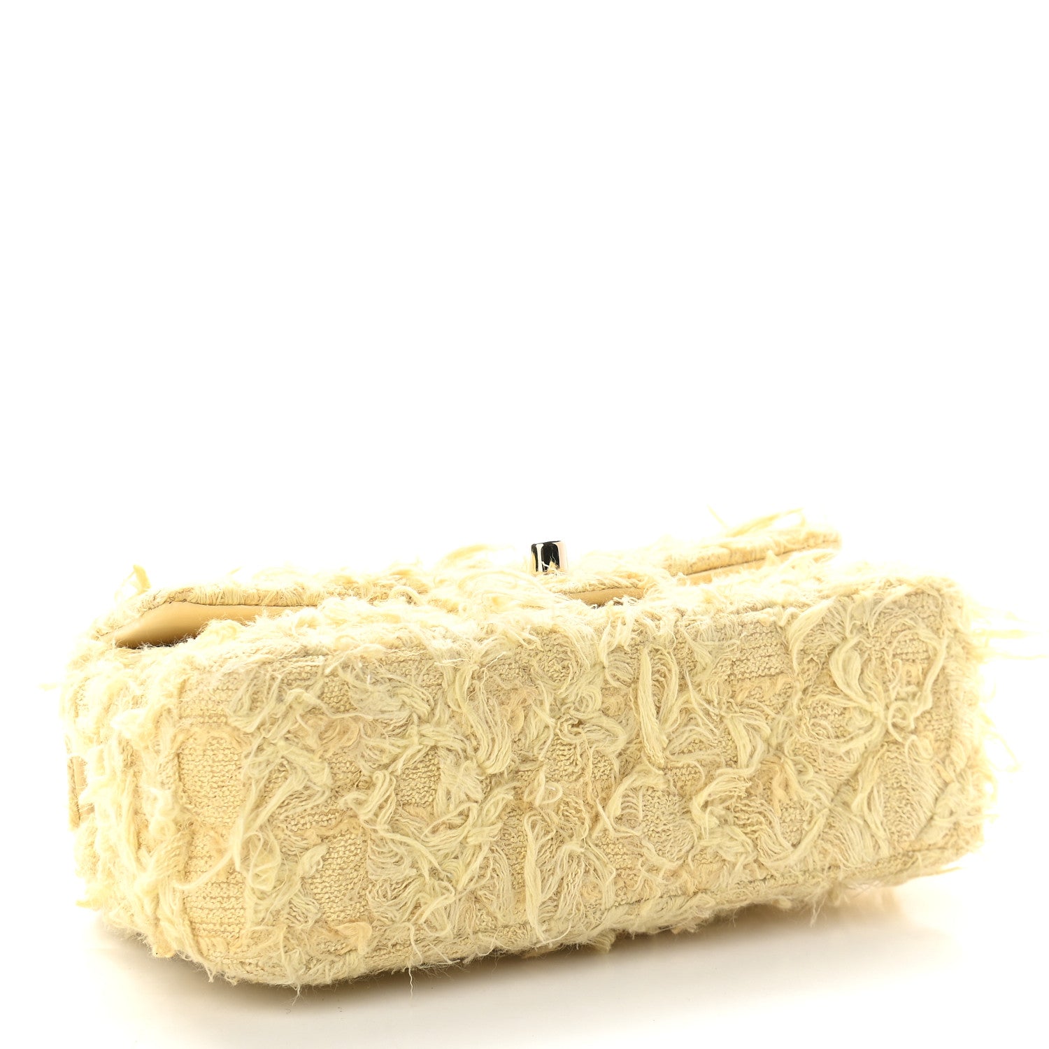 Chanel Tweed Quilted Mini Rectangular Flap Yellow 4 of 9