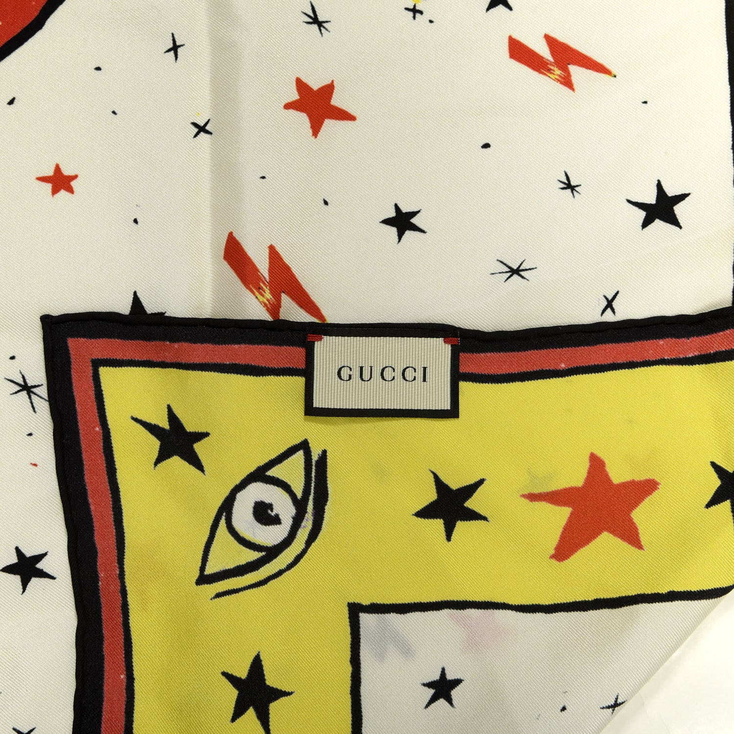 Gucci Silk Magician Print Square Scarf Multicolor 4 of 4