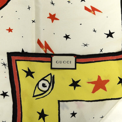 Gucci Silk Magician Print Square Scarf Multicolor 4 of 4
