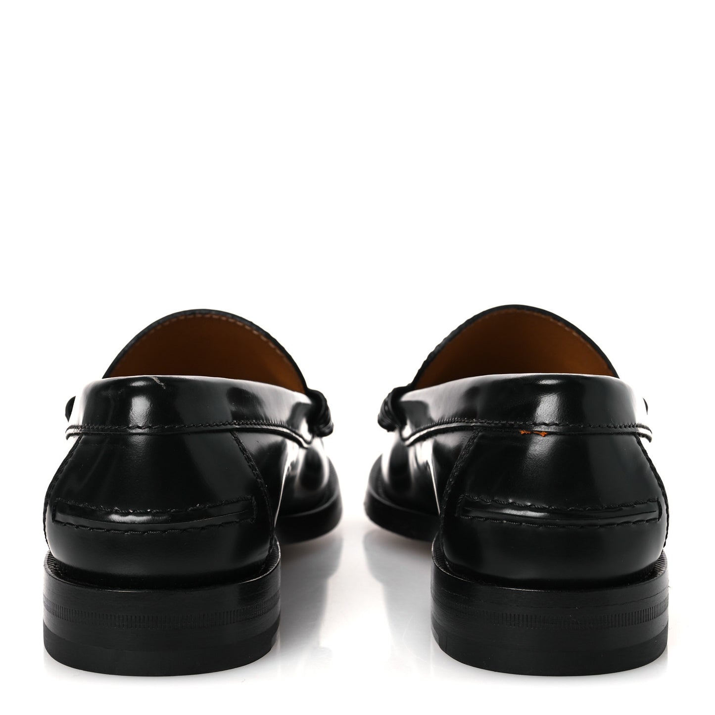 Millennial Ribot Cut Out Interlocking G Loafers 38 Black