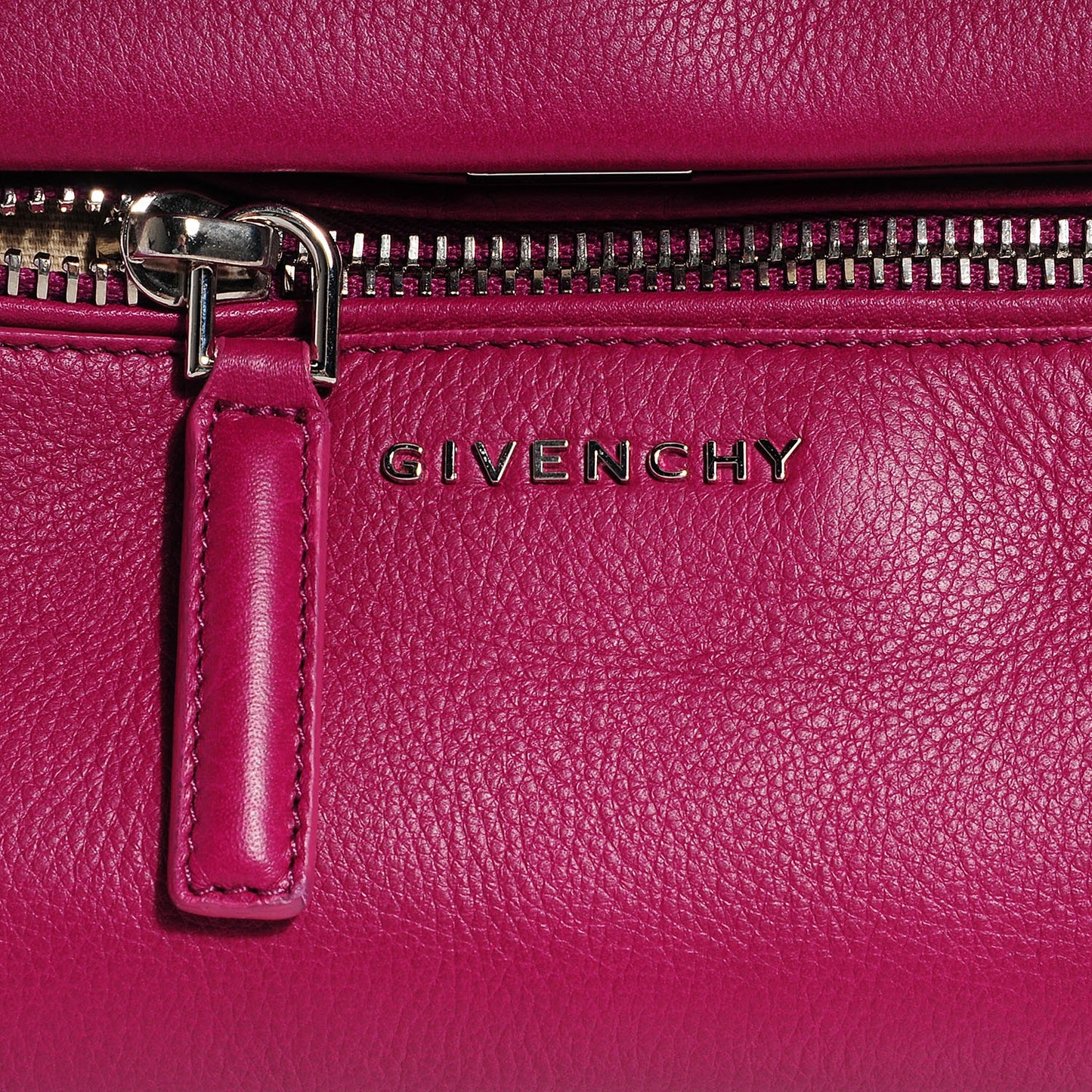 Textured Calfskin Small Pandora Pure Flap Bag Orchid Purple
