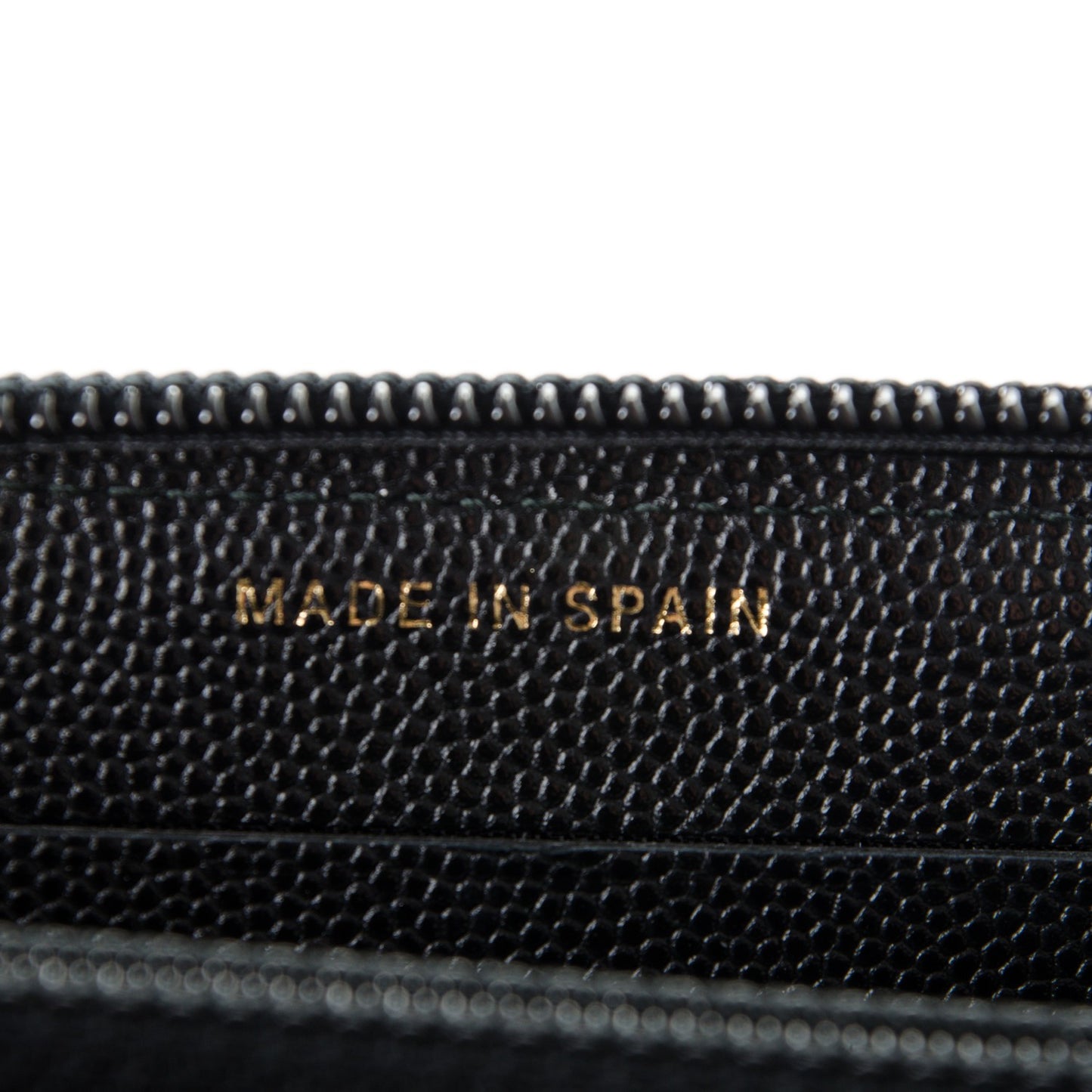 Caviar Quilted Boy Small Zip Around Wallet Black