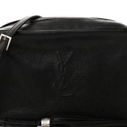 Saint Laurent Lambskin Monogram Small Lou Camera Bag Black 8 of 15