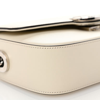 Gucci Senna Calfskin Petite GG Top Handle Shoulder Bag Mystic White 9 of 10