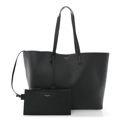 Saint Laurent Calfskin Large Shopping Tote Black 3 of 12
