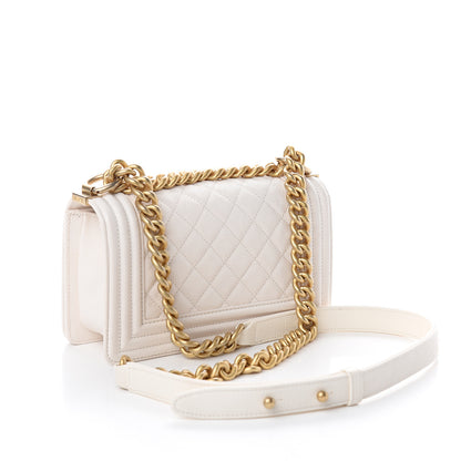 Chanel Caviar Quilted Small Boy Flap Ivory 2 of 10