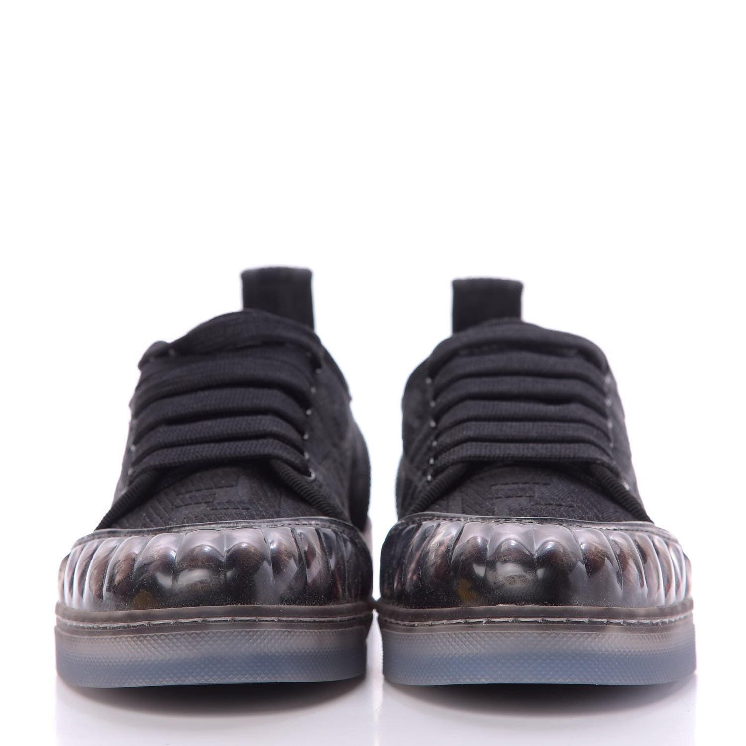 Fendi Corda FF Promenade Low Top Sneakers 35 Black 3 of 9